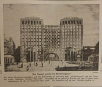 Ein Haus überbrückt eine Straße und schafft so Wohnraum